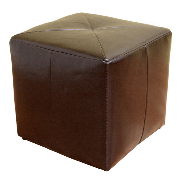 Baxton Studio Aric Bonded Leather Ottoman 33-3299